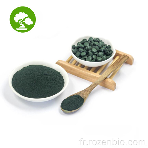 100% d&#39;algues vertes naturelles poudre de spiruline